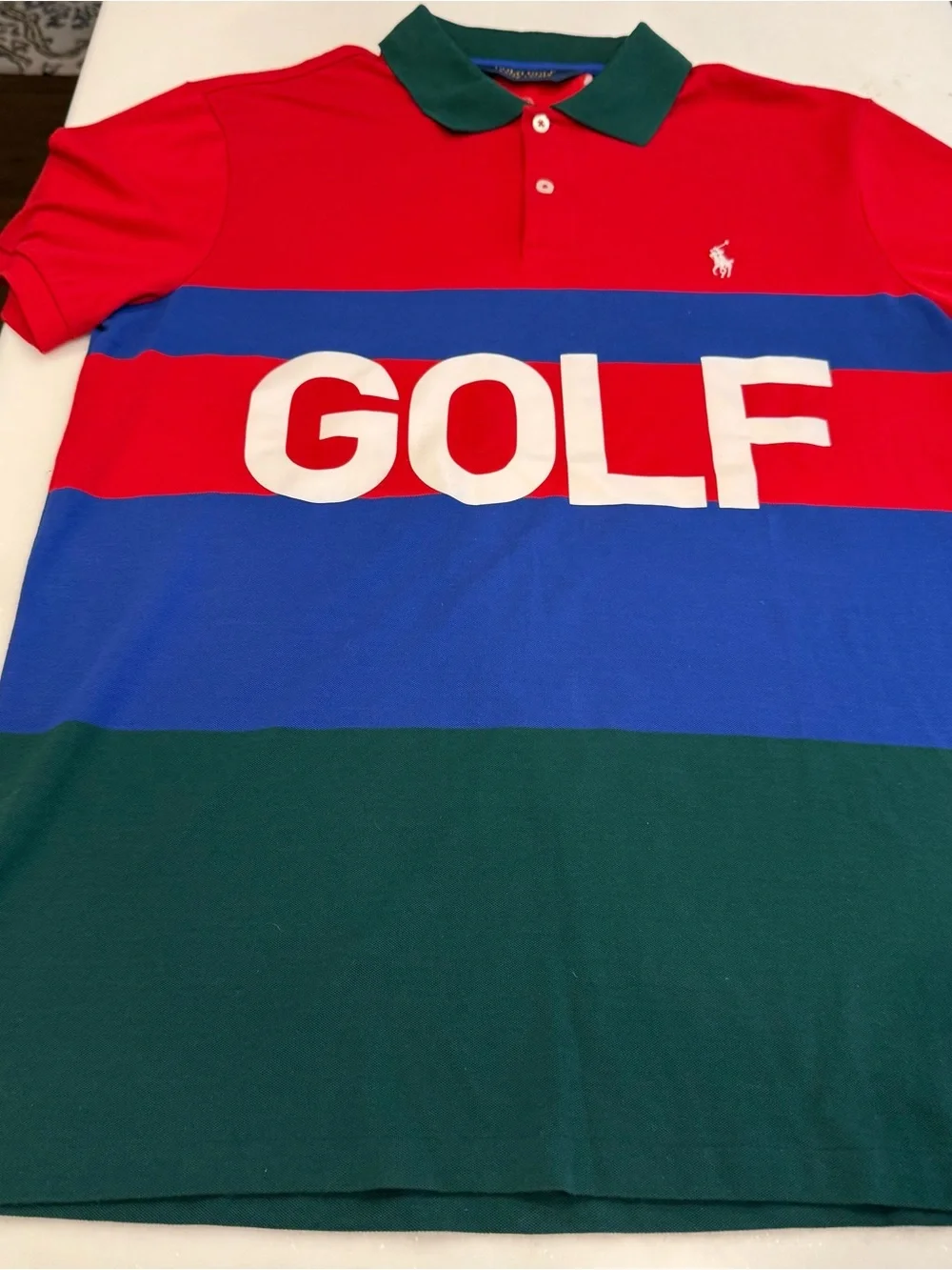 Polo Ralph Lauren Men’s Golf Performance Polo Shirt Snowbeach Stadium Sz M NWOT